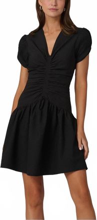 Shoshanna Fletcher Mini Dress In Jet Black