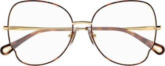 Chlo&eacute; CH0098O008 Butterfly Full-Rim Eyeglasses - Gold