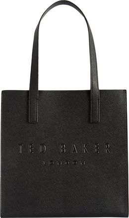 Ted Baker Soocon Logo Faux Leren Shopper Tas (Zwart)
