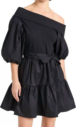 Tanya Taylor Short Georgia Dress In Black
