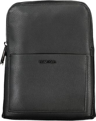 Calvin Klein Mens Pebbled Leather Crossbody K50k507376 - Black