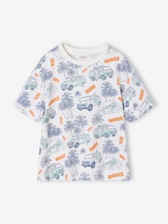 Vertbaudet T-shirt gar&ccedil;on manches courtes blanc