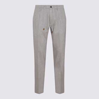 Eleventy Grey Wool Blend Trousers