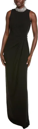 Teri Jon by Rickie Freeman Solid Maxi Dress