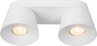 Lucide Trigono - Twin Ceiling Spotlight - 2xGU10 - White - Lucide