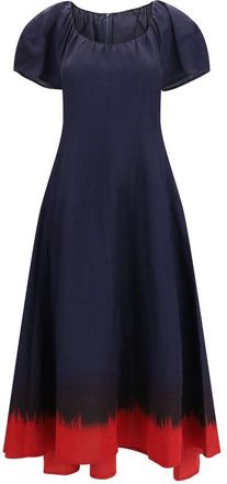 Tory Burch Blue Viscose Casual Womens Dress