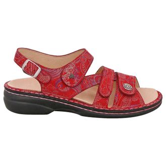 Finn Comfort Gomera Leather Synthetic Womens Hook and loop Sandals - Pomodore - Size:UK 7.5
