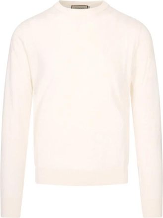 Canali Maglia - Heren - Ronde hals truien - Wit - M - Truien & Vesten