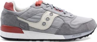 Saucony Canvas Veterschoen met Leren en Su&egrave;de Inzetstukken - Heren - Sneakers - Grijs - 46 1/2 EU - Su&egrave;de - Schoenen