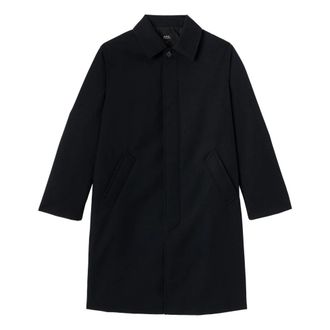 A.P.C. Mac Colette Coat - female - A.P.C. - Single-Breasted Coats - Blue - XS - Coats