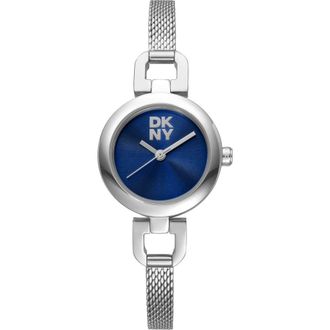 DKNY Signature Shape Mesh Strap Watch, 26mm in Dark Blue at Nordstrom