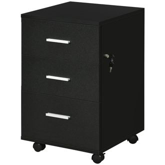 Vinsetto Cajonera de escritorio 40x40x61.5 cm negro