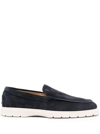 Tod's Suede Slipper Loafers Shoes