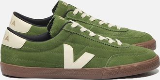 Veja Mens VEJA PANENKA SUEDE TRAINER MILITAR/PIERRE/BARK - Green - Size: 12