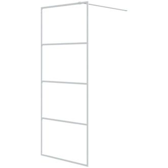vidaXL Vidaxl - Mampara De Ducha Vidrio Esg Transparente Blanco 80x195 Cm