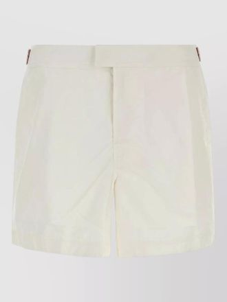 Ermenegildo Zegna nylon swim shorts belt loops back pocket