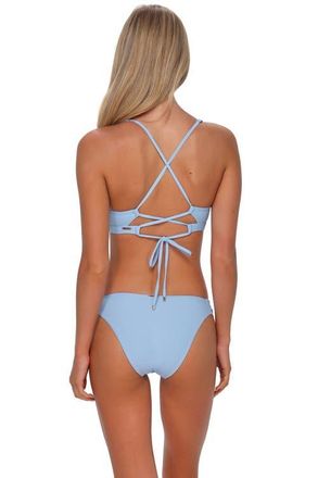 Sunsets Dora Double Tab Bikini Swim Bottoms in Blue Whisper at Nordstrom, Size X-Large