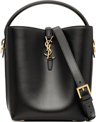 Saint Laurent Le 37 Kleine Leren Bucket Bag