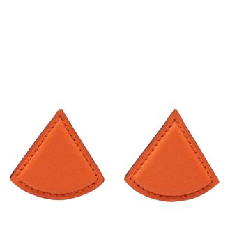 Herm&egrave;s Pre-owned Hermes Swift Triangle Clip On Earrings Ladies AO383IKC2ZHTR62S