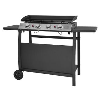 Happy Garden Plancha De Gas Valencia 4 Quemadores 10kw + Carrito