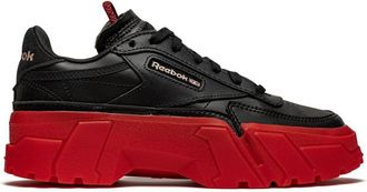 Reebok x Cardi B Club C Black/Red sneakers - women - Leather - 7
