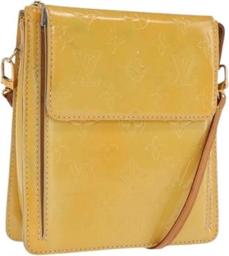 Louis Vuitton Pre-owned Leren Crossbodytas - Dames - Vintage Schoudertas - Geel - ONE Size - Leer - Vintage