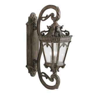 Netlighting Tournai 4 Light Outdoor Wall Lantern Light Londonderry IP44 E14 in Brown