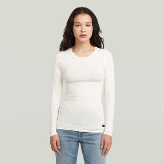G-Star 2nd Skin Longsleeve T-Shirt - Wit - Dames