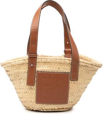 Loewe Pre-owned Loewe Small Raffia Anagram Basket Tote Ladies 70AVY79AIG6IW0HD