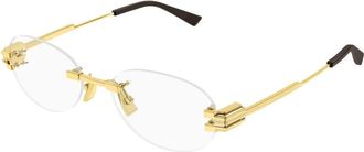 Bottega Veneta Eyeglasses - unisex - Brillen - Geel - 53 MM - Accessoires