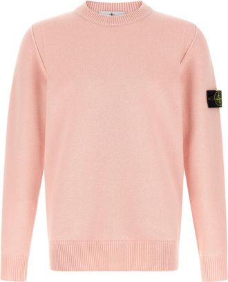 Stone Island Pink Regular Crew Neck Sweater