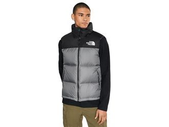 The North Face 1996 Retro Nuptse Vest Mens Vest Smoked Pearl/TNF Black : LG, Nylon