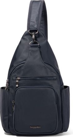 Baggallini Central Park Large Sling Bag in French Navy Twill at Nordstrom