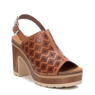 Xti Womens Heeled Sandals In Brown