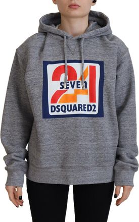 Dsquared2 Dsquared&sup2; Logo Print Cotton Hoodie Sweatshirt Womens Sweater (Pre-Owned)