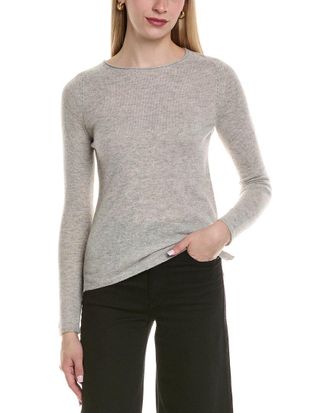 Sofiacashmere Sofiacashmere Crewneck Wool & Cashmere-Blend Sweater