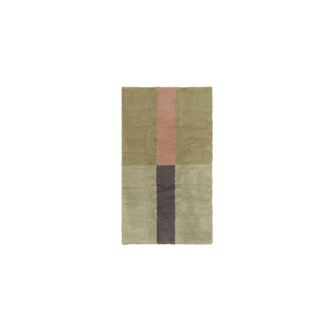 Lorena Canals Chroma Stripes - Alfombra de lana Chroma Dusty Pink 80 x 140 cm