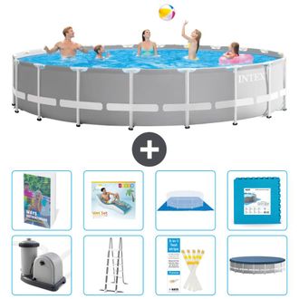 Intex Piscina Prism Frame Redonda - 610x132 Cm - 9-piezas S651