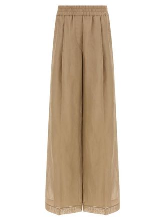 Brunello Cucinelli Beige Loose Track pants