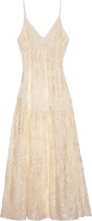 Ermanno Scervino Maxi Dresses, female, Beige, Size: M Maxi Dress