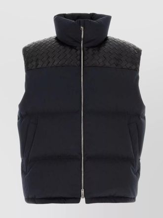 Bottega Veneta cotton puffer gilet high neck