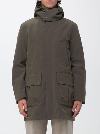 Peuterey Parka Mans in tessuto tecnico con pettorina e cappuccio amovibile