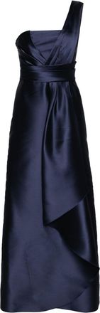 Alberta Ferretti Mikado maxi dress - women - Polyester/Polyamide/Acetate/Cupro/Silk/Spandex/Elastane - 46 - Blue