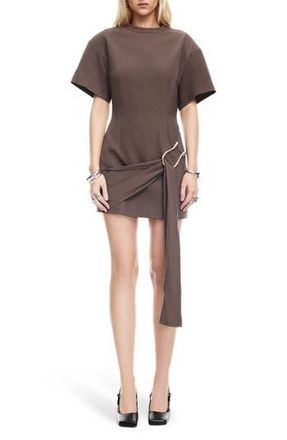 Lioness Martini Draped Belt Minidress in Chocolate at Nordstrom Rack, Size Small