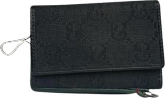 Gucci Pre-owned Katoenen Sleutelhanger - Dames - Vintage Accessoires - Zwart - ONE Size - Katoen - Vintage