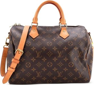 Louis Vuitton Speedy Bandouliere Bag 30 schoudertas met monogram canvas - Bruin