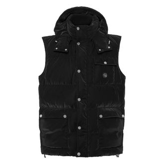 Philipp Plein Jassen, Heren, Zwart, L, Nylon, Nylon Down Jacket Vest