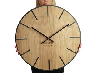 OEM Reloj De Pared Grande De Madera Art&iacute;stica De 60 Cm