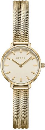 Breda Beverly Mesh Strap Watch, 25mm in Gold at Nordstrom