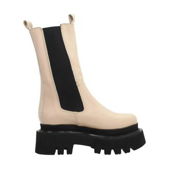 Yellow Elastische Oslo Chelsea-laarzen - Dames - Schoenen - Beige - Maat: 40 EU